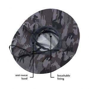 Nouveau chapeau tactique pour homme, camouflage, chapeau de pêcheur, protection solaire avec sangle de menton réglable - Product Image 5