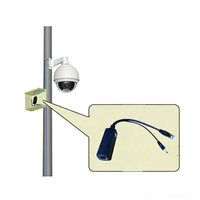 Répartiteur de câble PoE actif HANZ 48V vers 5V Gigabit Ethernet, norme IEEE802.3 Af/At, application LAN, caméra IP