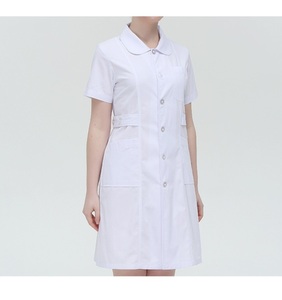 Camice da laboratorio medico da donna a manica corta di alta qualità con Logo personalizzato uniformi chirurgiche per cliniche ospedaliere progettate per medici - Product Image 3
