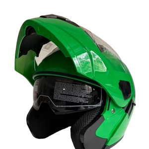 <span class=keywords><strong>Casco</strong></span> de Motocicleta Abierto, <span class=keywords><strong>Homologado</strong></span> por DOT, Carcasa Ligera de ABS, Acabado Verde, Calcomanías de Color Personalizables, Fabricante Chino OEM - Product Image 1