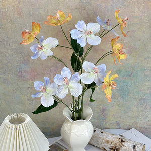 Fleurs artificielles en soie (orchidée, delphinium, jacinthe) pour la remise des diplômes et Noël – Vente en gros - Product Image 2