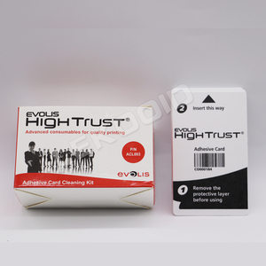Cartes de nettoyage adhésives compatibles ACL003 pour imprimante de cartes <span class=keywords><strong>Evolis</strong></span> <span class=keywords><strong>Zenius</strong></span> et Primacy - Product Image 2