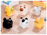 Miniatures d'animaux 3D Kawaii, figurines de jardin féerique à collectionner, jouet pour enfants, chats en résine, figurines de dessins animés, jouet en pâte à modeler pour enfants