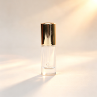 Flacon compte-gouttes en verre transparent OEM pour sérum et huile essentielle, 5ml, 10ml, 15ml, 30ml, 50ml, pour usage cosmétique
