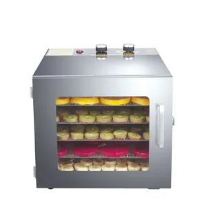 Mini máquina de alimentos doméstica, deshidratante para vegetais secos com 6 camadas para uso caseiro