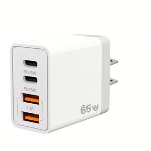อะแดปเตอร์ชาร์จเร็ว 65W แบบสองพอร์ต Type C สำหรับชาร์จโทรศัพท์มือถือ iPhone และ Huawei รุ่นขายดี - Product Image 2