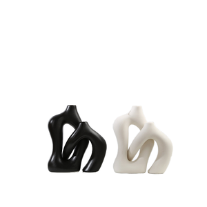 Modern Porcelain Ceramic <b>Vase</b> Home Decor Tabletop Wedding Flower <b>Vase</b> <b>Unique</b> Design Gifts Home Decor Pottery Art for Diwali - Product Image 1