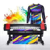 Mejor precio 1,8 m Impresora de sublimación de gran formato XP600 I3200 Ropa deportiva Tela Camiseta Máquina de impresión