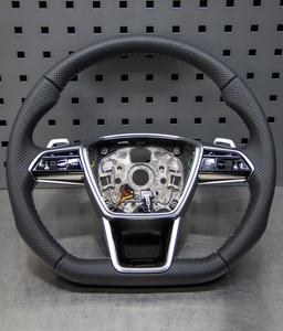 Volante de Fibra de Carbono para <span class=keywords><strong>Audi</strong></span> A4L A6L A5 A3 A7 Q5 Q7RS3 RS4 <span class=keywords><strong>S4</strong></span> S5 S6 RS3 RS5 RS7 R8, Volante Personalizado para Automóvil - Product Image 2