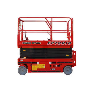 Elevador de tijera eléctrico autopropulsado para interiores y exteriores de 10m de la India, plataforma de trabajo elevada móvil, plataforma elevadora de cielo, nuevo EVERSTAR - Product Image 1