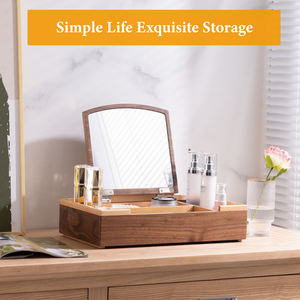 DS Luxury Handmade Craft <b>Gifts</b> Jewelry Case <b>Large</b> Capacity Cosmetic Organizer Wooden Rectangle Dressing Case Customizable <b>Box</b> - Product Image 6