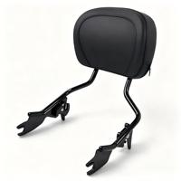 Respaldo de pasajero desmontable de hierro con cojín para motocicletas Touring Street Glide Road King 2009-2025
