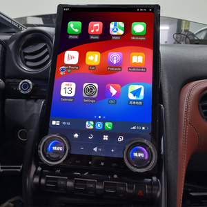 MOOKAKA Android13 pour Nissan <span class=keywords><strong>GTR</strong></span> 2007-2023 Auto Tesla Style Voiture GPS Navigation Lecteur Multimédia Radio Tête Unité - Product Image 1