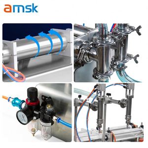 Machine de remplissage automatique double tête haute performance 500-2500 ml pour boissons, eau gazeuse et vin rouge avec tube - Product Image 4