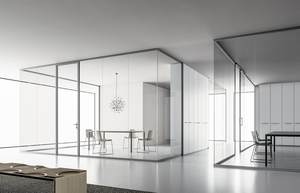 Mur de séparation en verre personnalisé cloisons de verre coulissantes pour usage commercial - Product Image 4