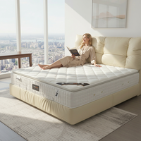 Matelas mousse latex haut standard haut de gamme, tailles Twin Queen, antidérapant, facile à nettoyer, soulage douleurs dorsales