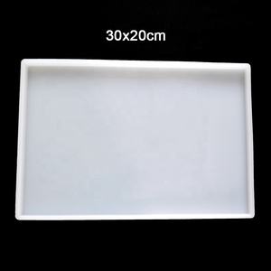 Grande Rettangolo Piazza Vassoio Del <span class=keywords><strong>Silicone</strong></span> Della Muffa Della Resina Coaster Muffa - Product Image 5