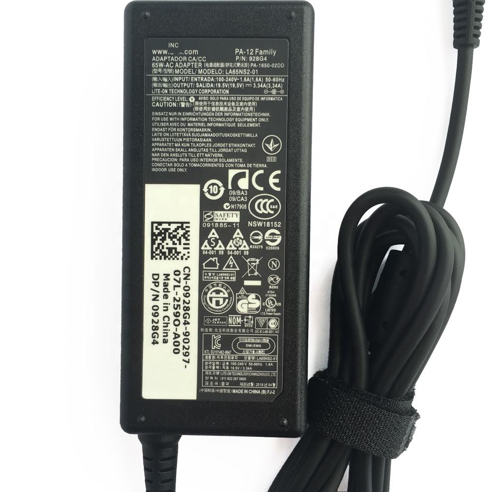 65W 19.5V 3.34A ACアダプター バッテリー充電器 Dell PA-12 Latitude