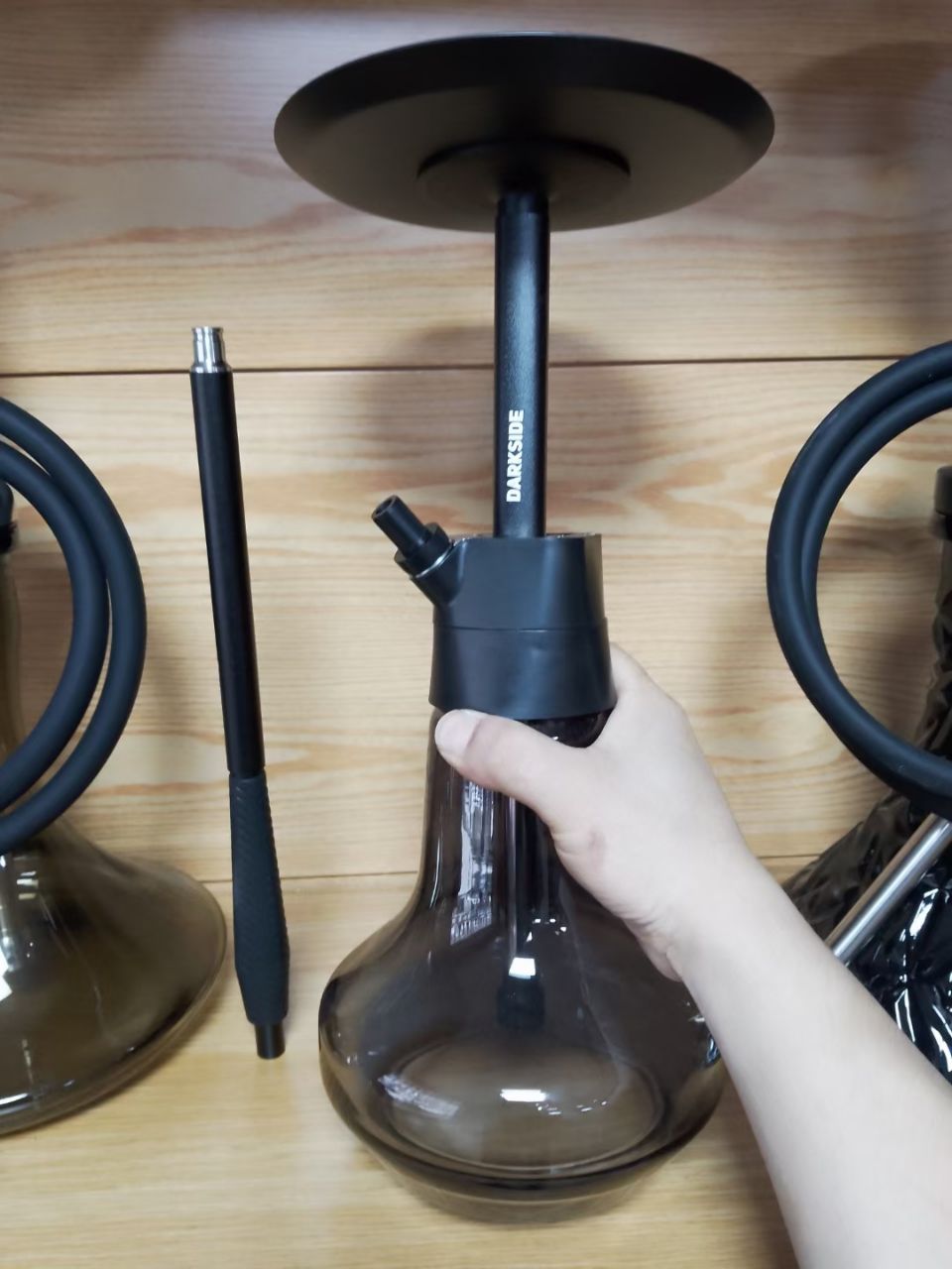 DARKSIDE水ギセルセットガラスベースの新しい高級シーシャ