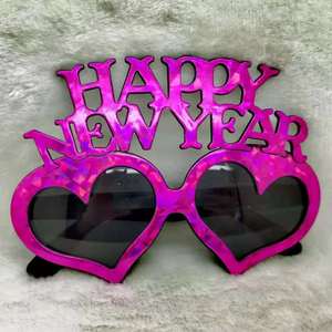PAFU <span class=keywords><strong>capodanno</strong></span> Party Party bombour Photo Booth oggetti di scena Happy New Year Heart Eyeglasses Sunglasses - Product Image 5