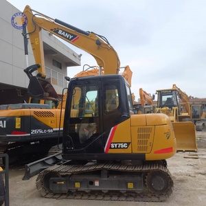 Excavadoras Usadas Sany SY75C, Excavadora de Orugas Grande de 7.5 Toneladas, Motor Sany, Excavadora Usada a Precio Económico - Product Image 1