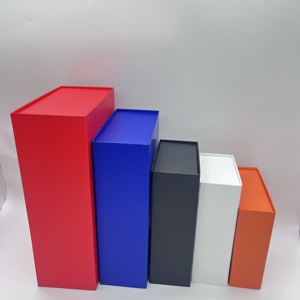 Boîte cadeau magnétique pliable personnalisée en gros pour bijoux, avec gaufrage, en carton recyclé, pour boucles d'oreilles, colliers et bagues - Product Image 2