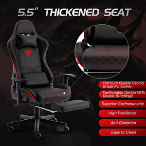 <span class=keywords><strong>Sillas</strong></span> de Juego Reclinables Personalizadas de Alta Calidad 2025 con Reposabrazos 4D Ajustables, Tapizadas en <span class=keywords><strong>Tela</strong></span> y Cuero, Muebles de Oficina, Sofá Cama - Product Image 4
