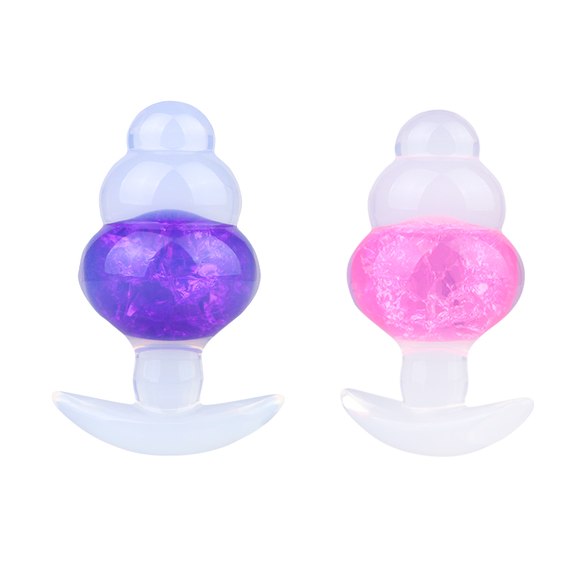 CF-P9142 Crystal Silicone Anal Plug with a Ship Anchor Base Design  Available in Two Colors for a Realistic Anal Plug Experience| Alibaba.com
