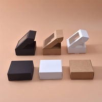Boîte d'emballage en papier kraft sur mesure pour bougies, savons faits main, boîte pliante pour expédition, boîte d'expédition en carton ondulé, vente en gros
