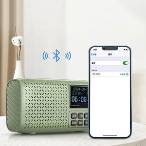 Radio FM d'urgence portable multifonction avec subwoofer, lampe de poche, haut-parleur rechargeable 5W, type-C, AUX, TF, USB A-B, répétition - Product Image 3