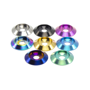 Arandelas Espaciadoras Decorativas M6 Pulimentadas de 6mm de Grosor para Bicicletas, Motocicletas y Automóviles - Product Image 1