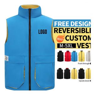 Chalecos Personalizados para Hombre, Chalecos de Invierno para Exteriores con Capucha, Forro Cortavientos, Chalecos de Trabajo Personalizados con Logotipo, Chalecos para Mujer - Product Image 1