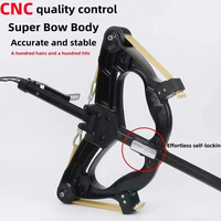 Lance-pierre Métallique à Tir Continu, Arc Composé à Poulies avec Visée Laser, Kit d'Entraînement de Tir et Chasse en Extérieur