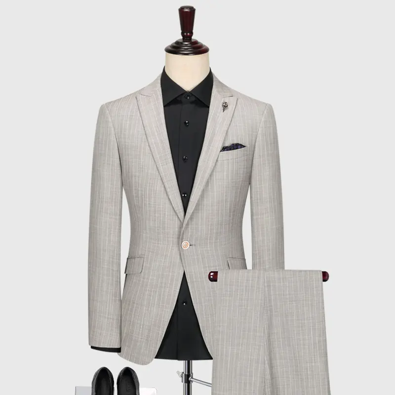 Taglie forti festa di nozze personalizza 3 pezzi fit design formale lana su misura giacca formale cappotto abiti da uomo d'affari