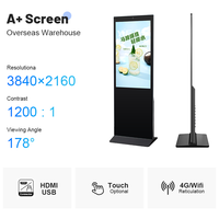 Pantalla Táctil Digital de Señalización de 55 Pulgadas 4K para Interiores, Kiosco Interactivo Android con Pantalla LCD para Publicidad en Centros Comerciales