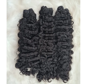 Cuticola grezza di capelli umani non lavorata con onda cambodiana grezza allineata fasci di capelli umani vergini fornitore doppio <span class=keywords><strong>e</strong></span> singolo pacco - Product Image 4