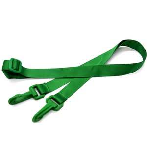 Một Màu bạc hà màu xanh lá cây không in đồng bằng <span class=keywords><strong>polyester</strong></span> dây Sling dây webbings nhựa khóa dinh dưỡng trung tâm sử dụng - Product Image 1