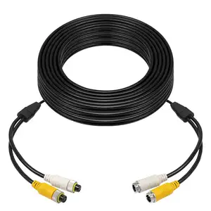 Extensión de cable Y de cobre puro Cableado blindado doble de alta calidad para extensión de sistema multicámara en el vehículo sin costuras