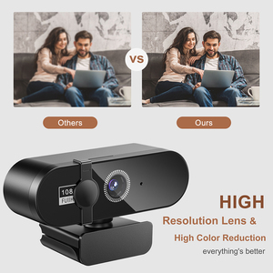 <span class=keywords><strong>Webcam</strong></span> HD <span class=keywords><strong>pour</strong></span> <span class=keywords><strong>ordinateur</strong></span> de bureau et portable, 1080p avec microphone, USB Plug and Play, <span class=keywords><strong>pour</strong></span> enseignement, conférences en direct, caméras d'<span class=keywords><strong>ordinateur</strong></span>, autofocus - Product Image 3