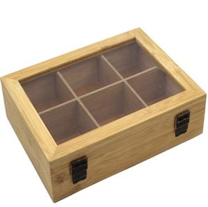 Wanuocraft Luxe Massief Bamboe Theedoos Op Maat Van Hoge Kwaliteit Geschilderde Rechthoekige Vorm Handgemaakt Logo Afdrukken 6 8 Compartimenten - Product Image 6