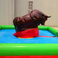 Machine de combat de taureau mécanique gonflable espagnole pour adultes, jeu de taureau mécanique de cowboy, utilisation extérieure et intérieure, à vendre