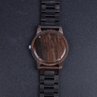 Montres antiques de luxe en bois OEM Montre habillée pour hommes Drop Shipping Logo personnalisé Verre naturel MIYOTA Mouvement Cadran Phase de lune 1 Pc