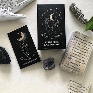 Cartas de tarot de borde dorado, tarjetas de cubierta personalizadas, grandes, gitanas, Tarot, venta al por mayor - Product Image 1