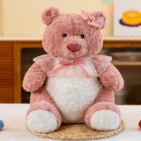 Boneka Beruang Teddy Isi Kapas PP Bordir Berkualitas Tinggi, Hadiah Ulang Tahun, Pereda Stres, Bahan Lembut, Grosir Langsung Pabrik