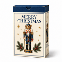Boîtes en carton personnalisées écologiques, recyclables, robustes, imprimées pour Noël, à fond verrouillable, auto-érectables, avec pelliculage mat et logo