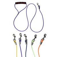 NOVIPET Ensemble de laisses pour chien en PVC imperméable, robuste, avec anneau en D en alliage de zinc, gaufré, écologique, anti-traction, pour la promenade quotidienne