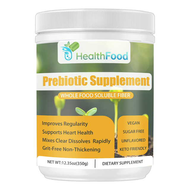 Custom Logo Prebiotic Supplement Capsules Fiber Supplement Balance Gut Microbiome Sugar Free Food Fiber Prebiotic Blend