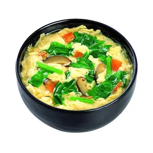 Xinmeixiang 14パックの味の便利なインスタントスープ、ほうれん草と卵のドロップスープ、夕食の交換OEM