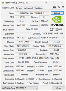 การ์ดจอ PCWINMAX GeForce <span class=keywords><strong>RTX</strong></span> 3070 Ti Gaming 8GB 256-bit <span class=keywords><strong>GDDR6X</strong></span> ของแท้ใหม่แกะกล่อง 3070Ti - Product Image 5