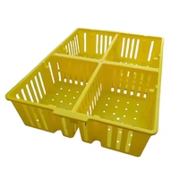 Usine directe caisse à poussins d'un jour boîte à poussins en plastique équipement d'élevage de volaille panier de Transport en plastique pour bébés poussins
